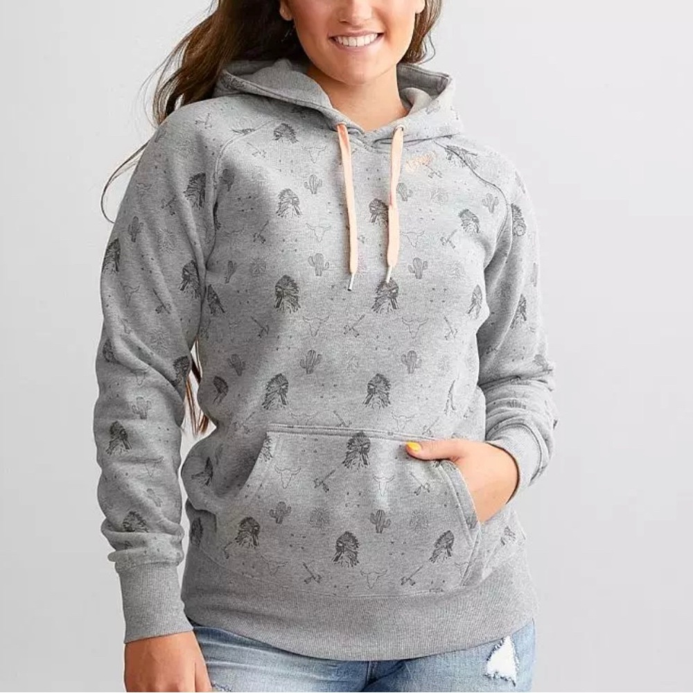 Gray Printed Women's hooey hoodie